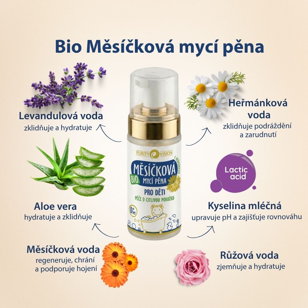 Bio Pianka oczyszczająca z nagietkiem dla dzieci